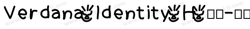 Verdana ldentity H 常规字体转换